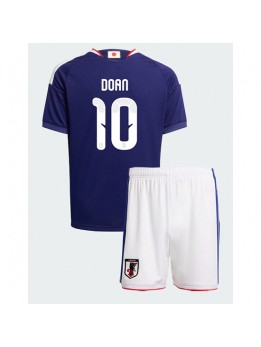 Detské Futbalové oblečenie Japonsko Ritsu Doan #10 MS 2026 Krátky Rukáv - Domáci (+ trenírky)